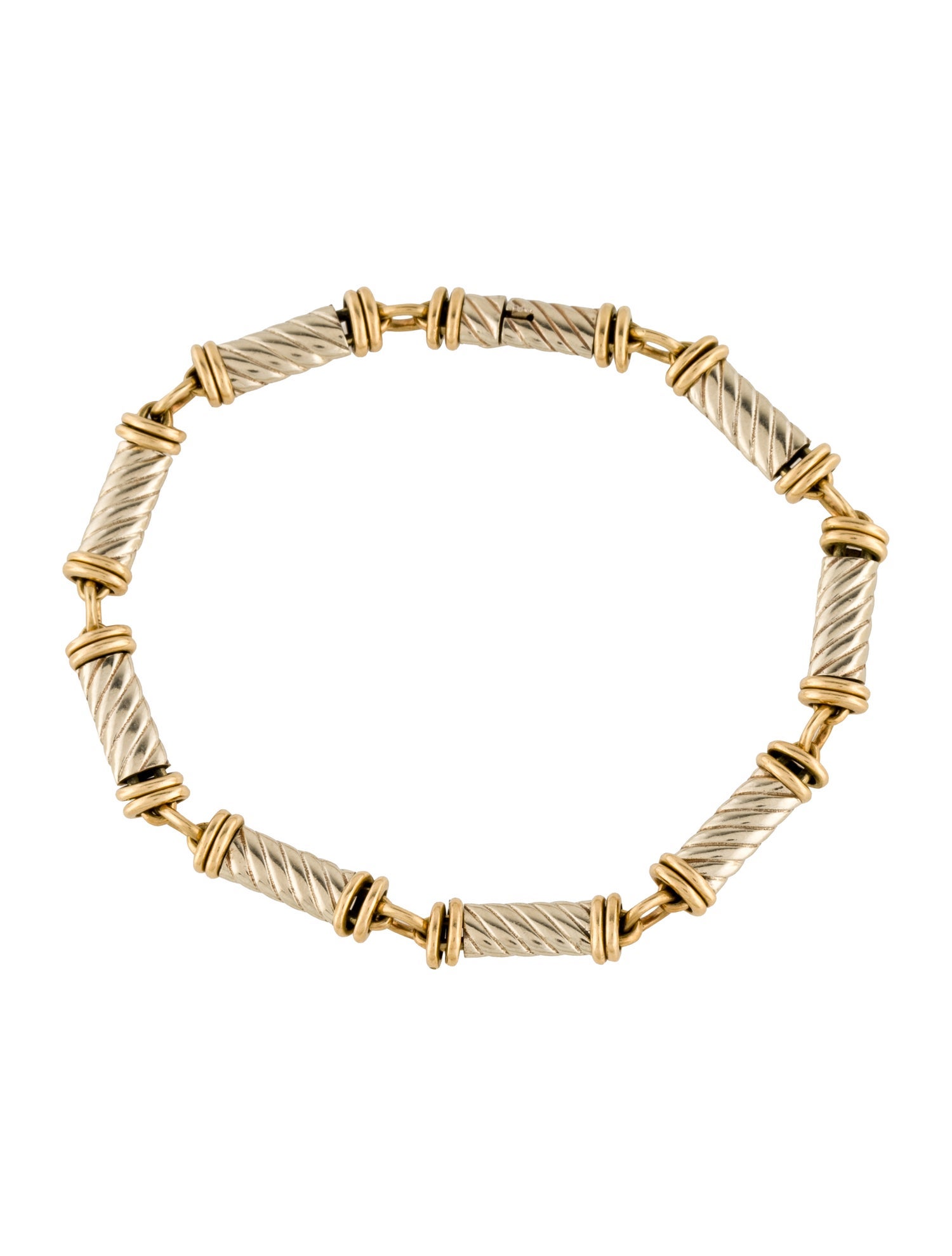 Bracelet 18K Two-Tone Station Link