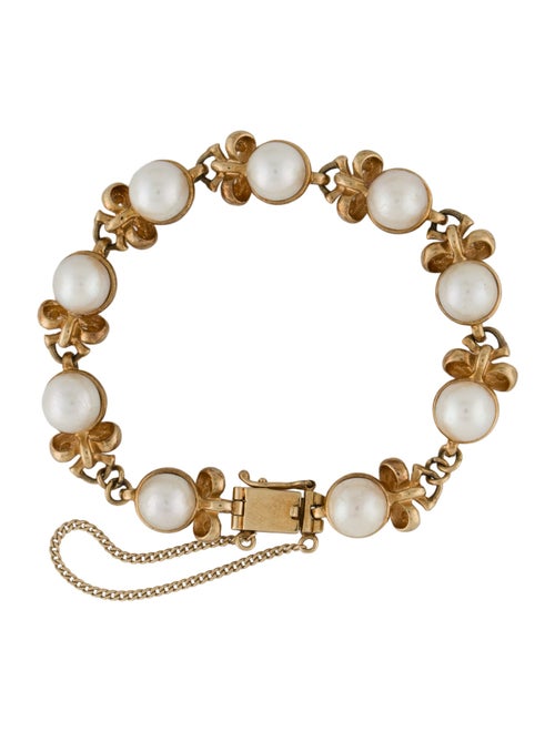 Bracelet 18K Pearl Station Bracelet