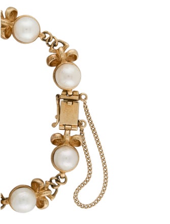 Bracelet 18K Pearl Station Bracelet
