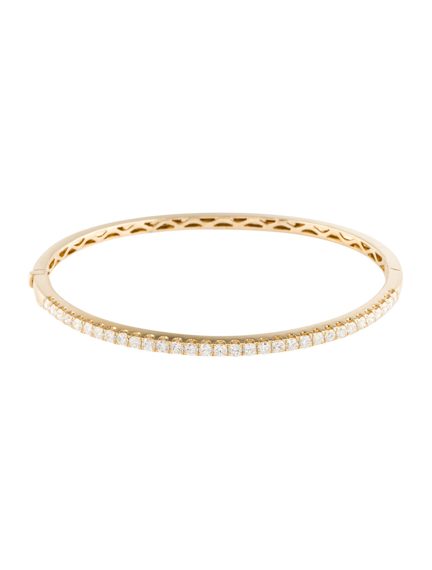 Bracelet 14K 1.05ctw Diamond Hinged Bangle Bracelet