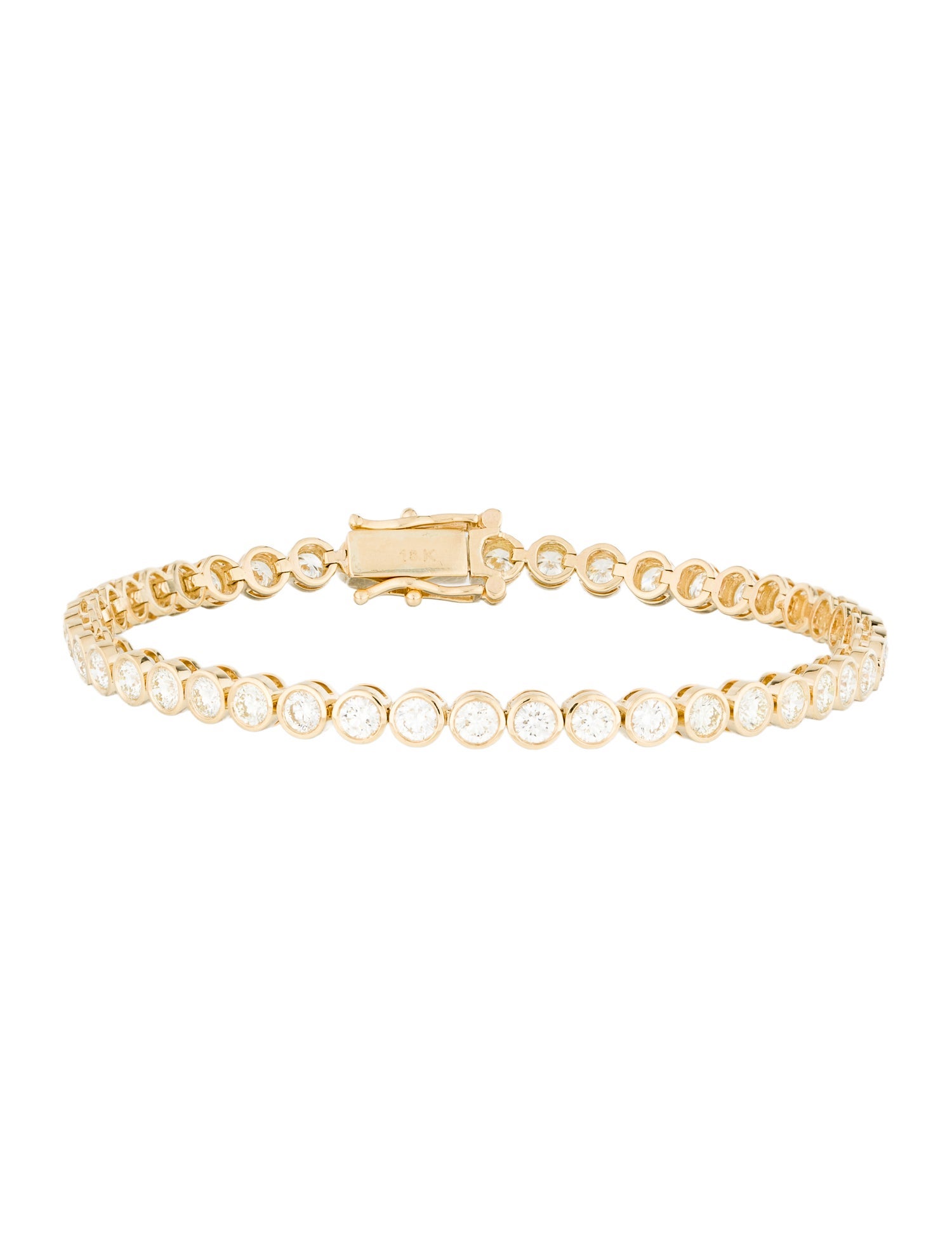 Bracelet 18K 4.32ctw Diamond Tennis