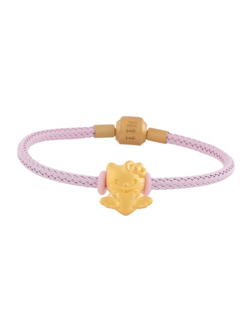 Bracelet Chow Sang Sang 24K Hello Kitty Heart Charm Bracelet