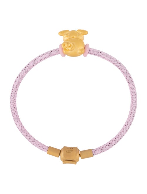 Bracelet Chow Sang Sang 24K Hello Kitty Heart Charm Bracelet