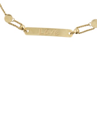 Bracelet 10K 'Love' Adjustable Bracelet