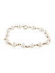 Bracelet 14K Pearl Station Link Bracelet