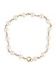 Bracelet 14K Pearl Station Link Bracelet