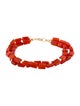 Bracelet 14K Carnelian Double Strand Beaded Bracelet