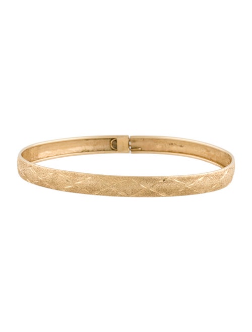 Bracelet 14K Textured Bangle Bracelet