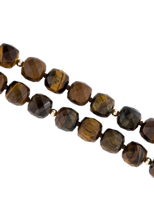 Bracelet 14K Tiger Iron Bead Bracelet