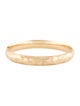 Bracelet 14K Etched Hinged Bangle Bracelet