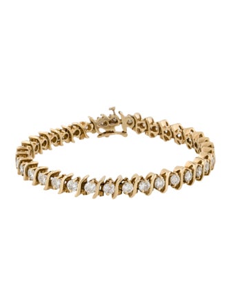 Bracelet 14K 6.30ctw Diamond S Link Bracelet