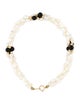 Bracelet 14K Pearl & Onyx Bead Bracelet