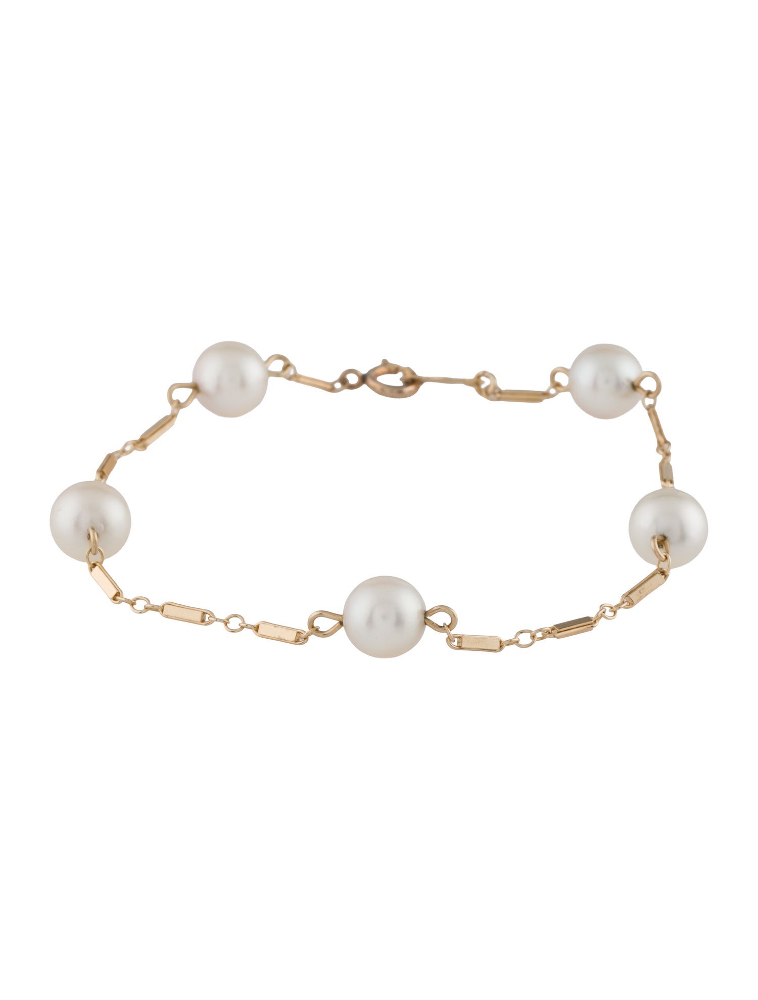 Bracelet 14K Pearl Station
