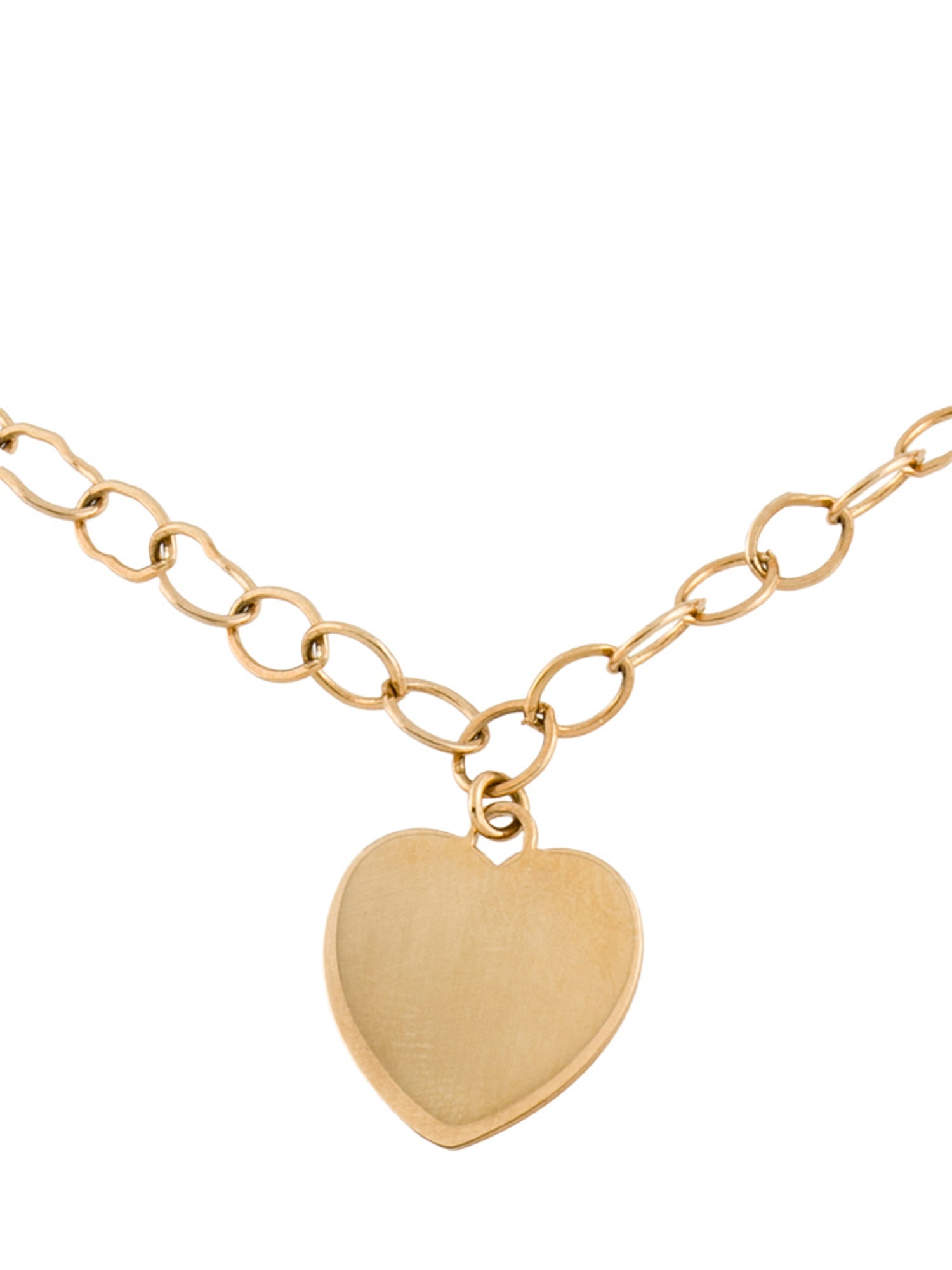 Bracelet 14K Heart Charm Link