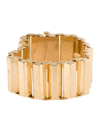 Bracelet 14K Retro Bar Link Bracelet