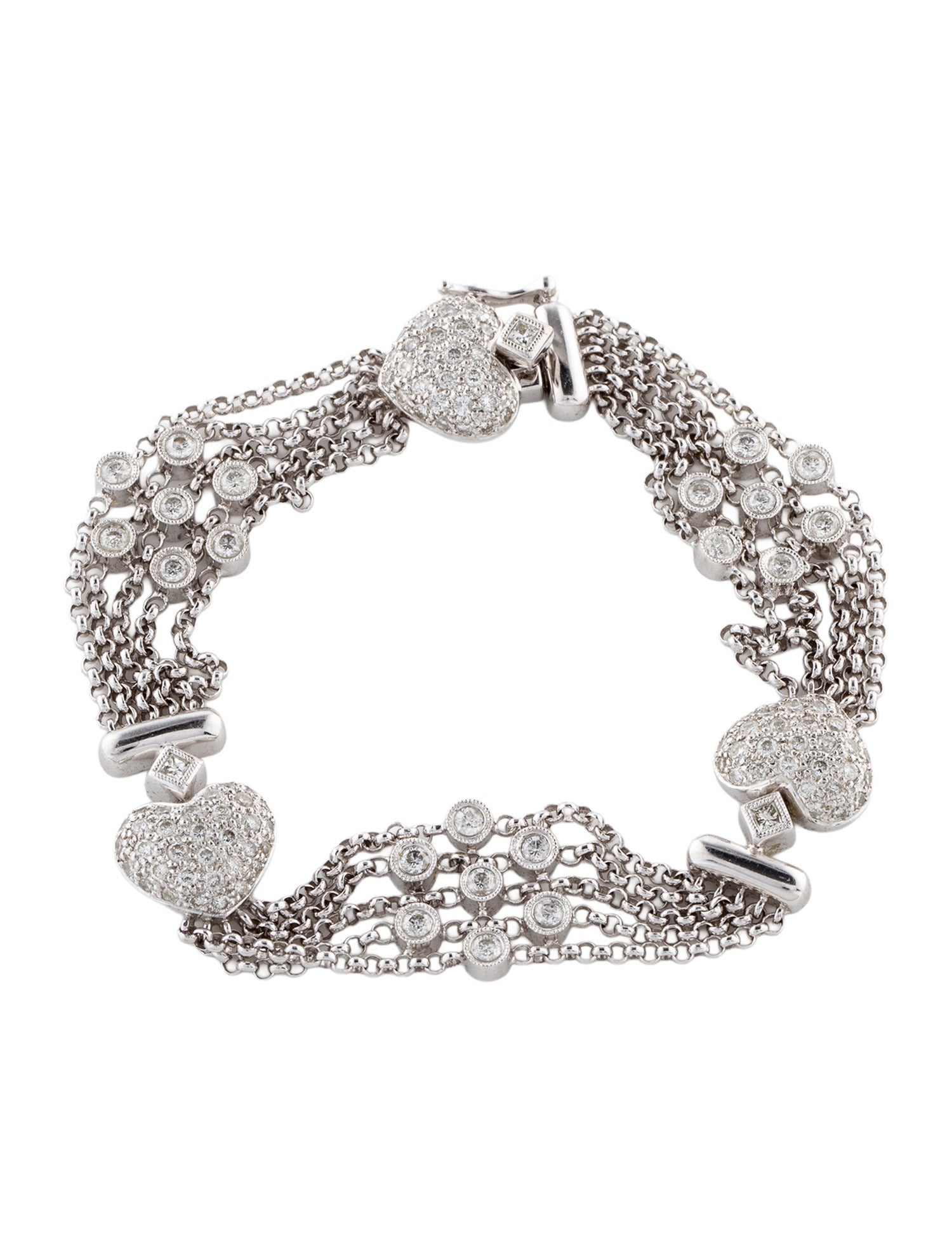 Bracelet 18K 1.70ctw Diamond Link