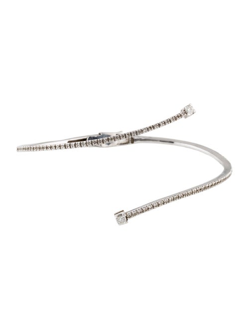 Bracelet 18K Diamond Bypass Hinged Bracelet