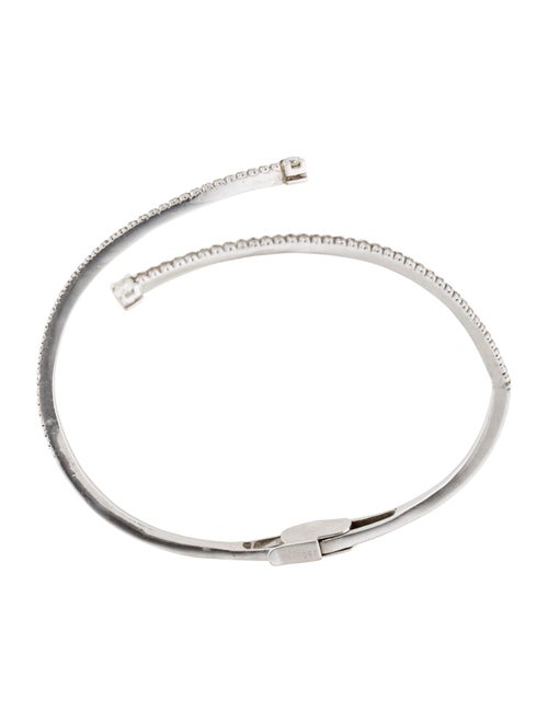 Bracelet 18K Diamond Bypass Hinged Bracelet