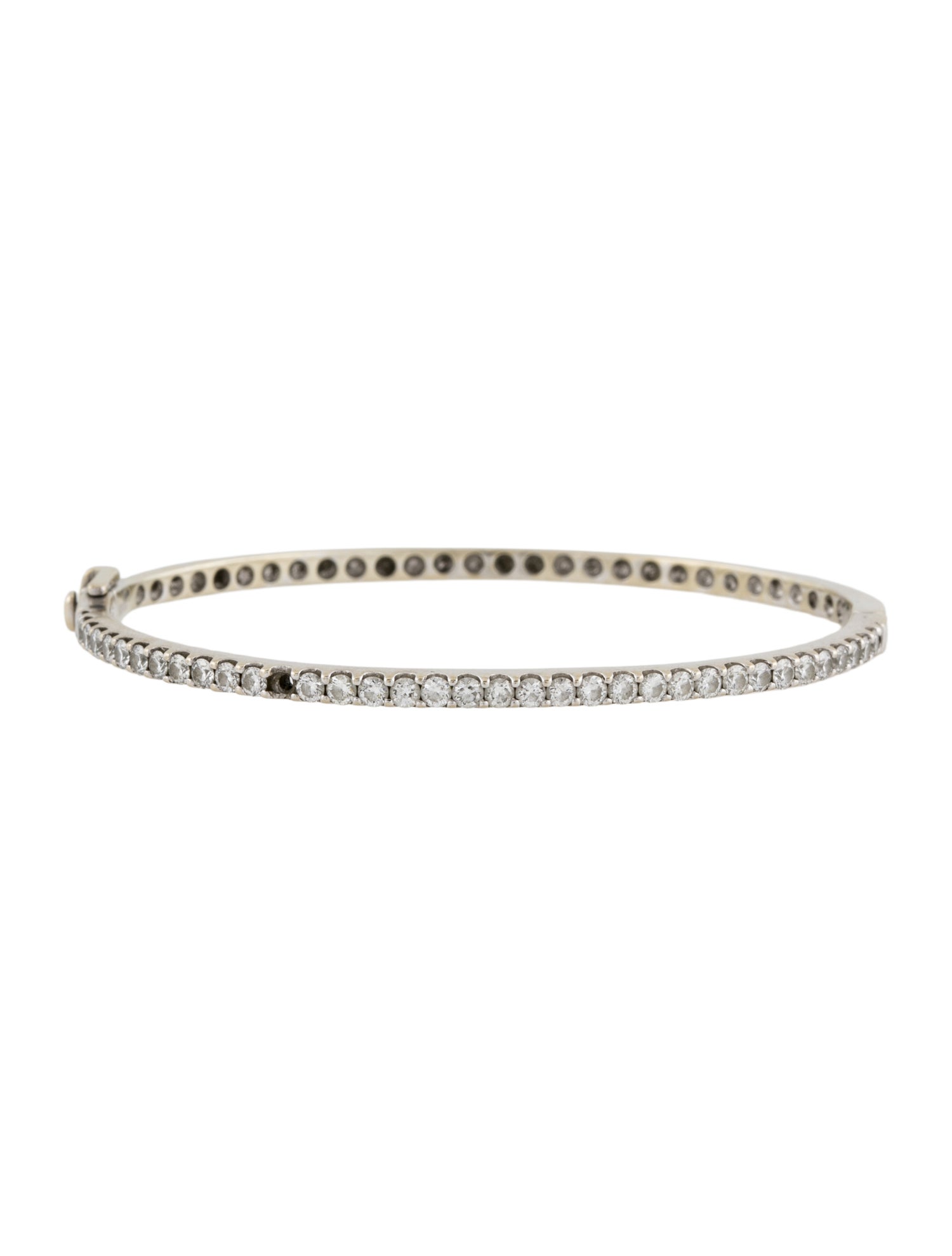 Bracelet 14K 1.40ctw Diamond Hinged Bangle