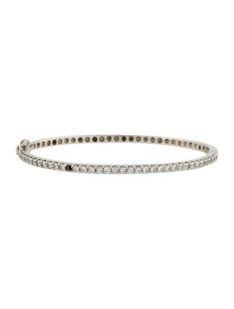 Bracelet 14K 1.40ctw Diamond Hinged Bangle Bracelet