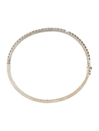 Bracelet 14K 1.40ctw Diamond Hinged Bangle Bracelet