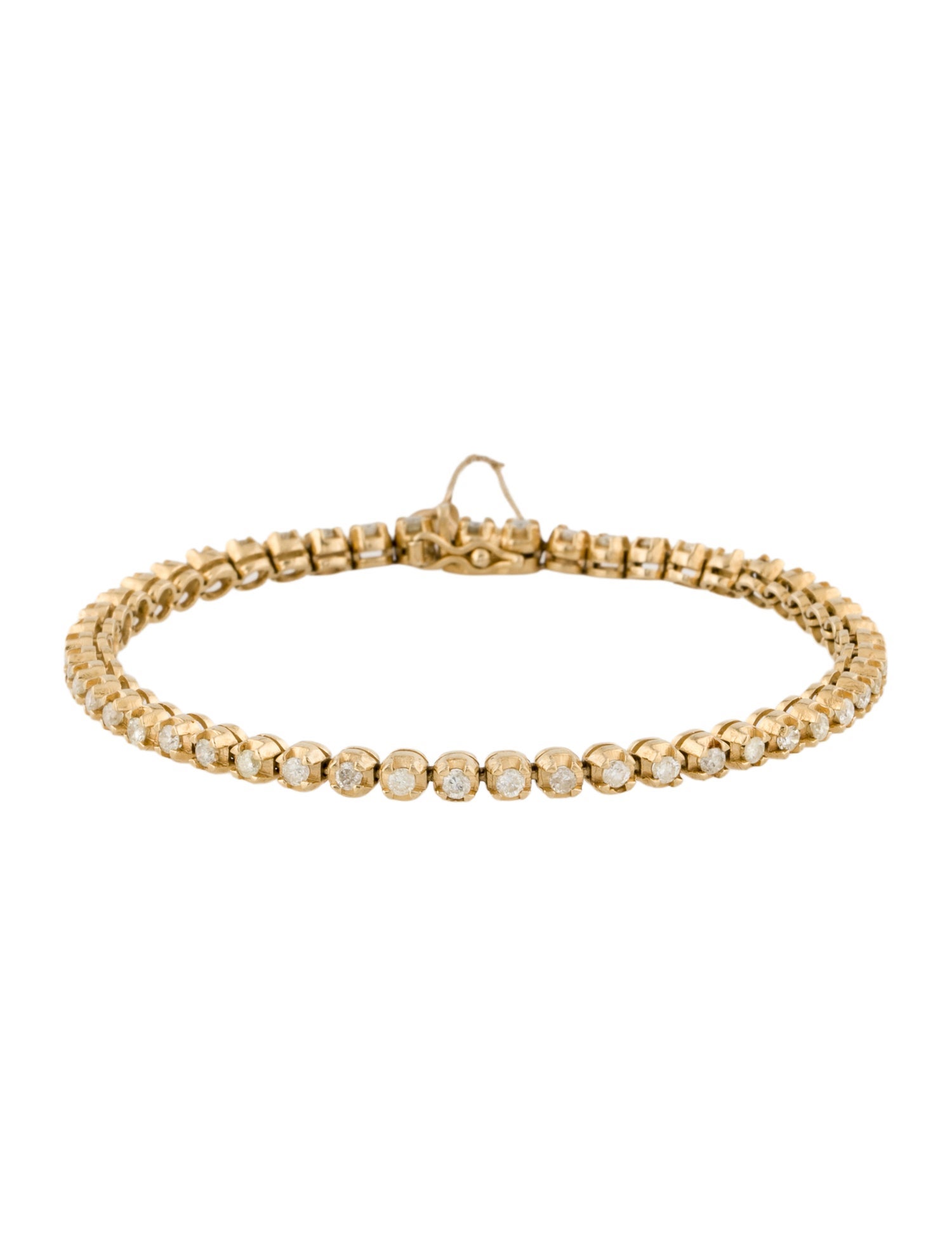 Bracelet 14K 1.96ctw Diamond Tennis Link