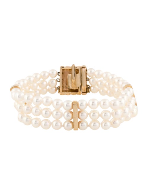 Bracelet 14K Pearl Multistrand Bead Bracelet