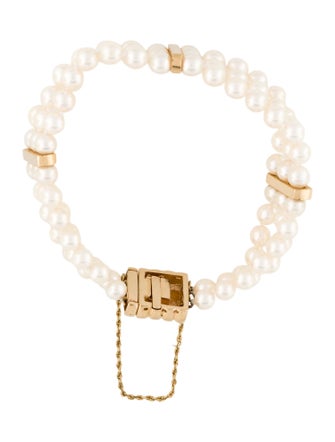 Bracelet 14K Pearl Multistrand Bead Bracelet