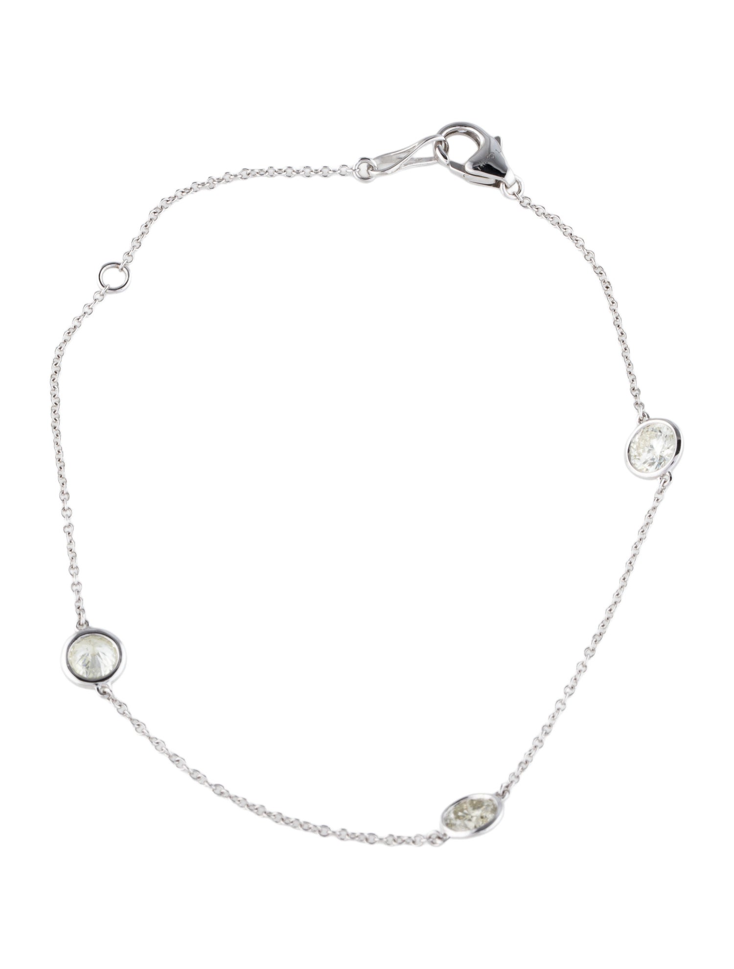 Bracelet 14K Diamond Station Bracelet