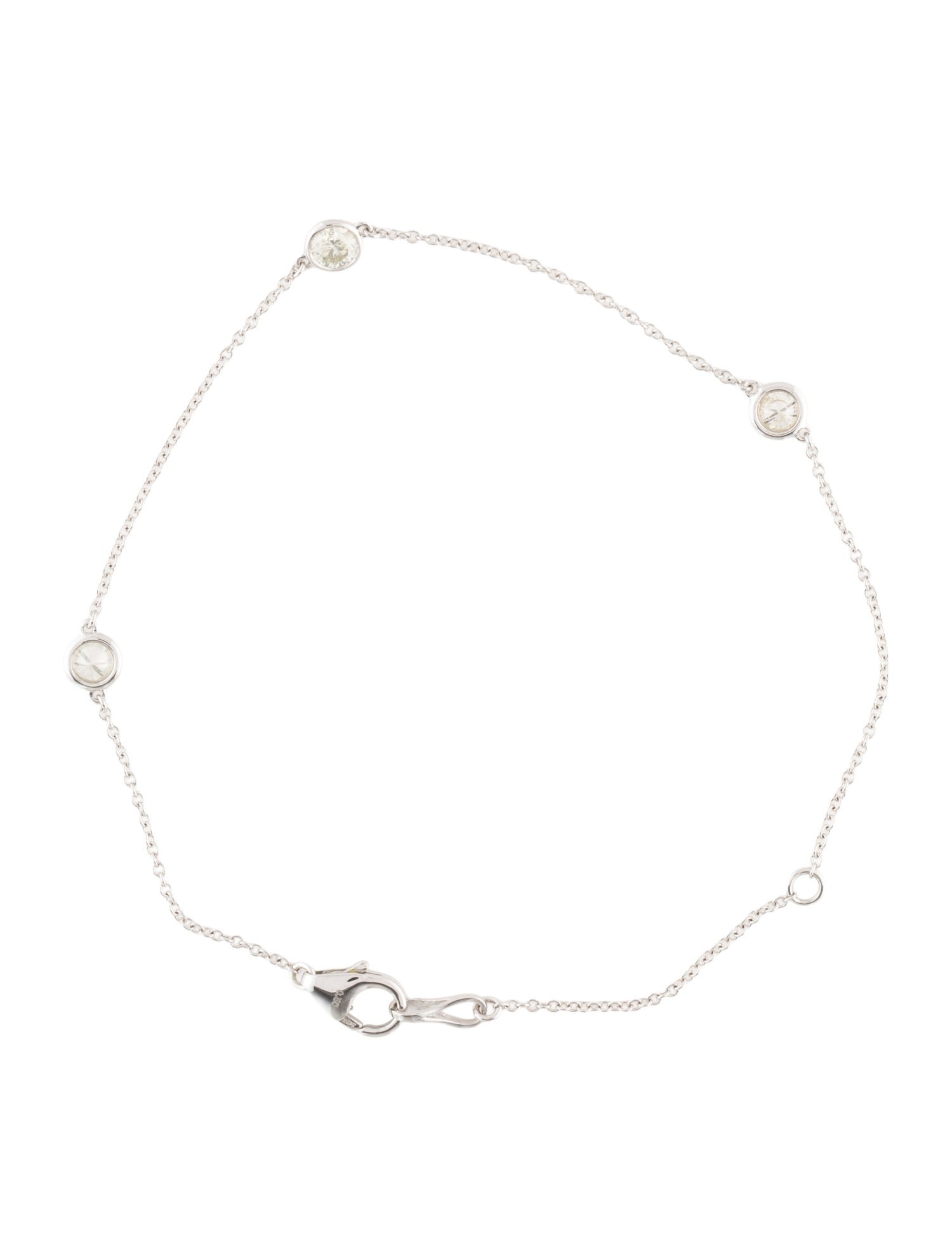 Bracelet 14K Diamond Station Bracelet