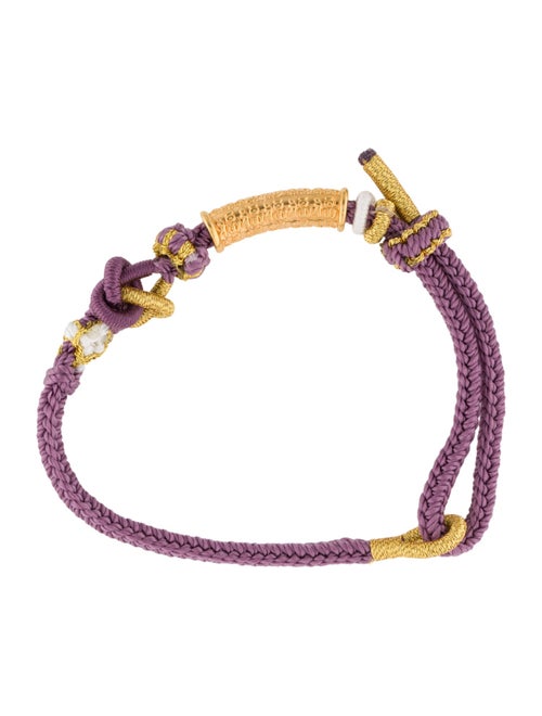 Bracelet 24K 'Blessing' Tube Bead Adjustable Wrap Bracelet