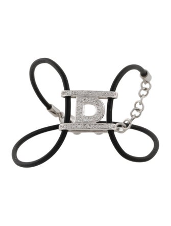 Bracelet 18K Diamond "D" Station Wrap Bracelet