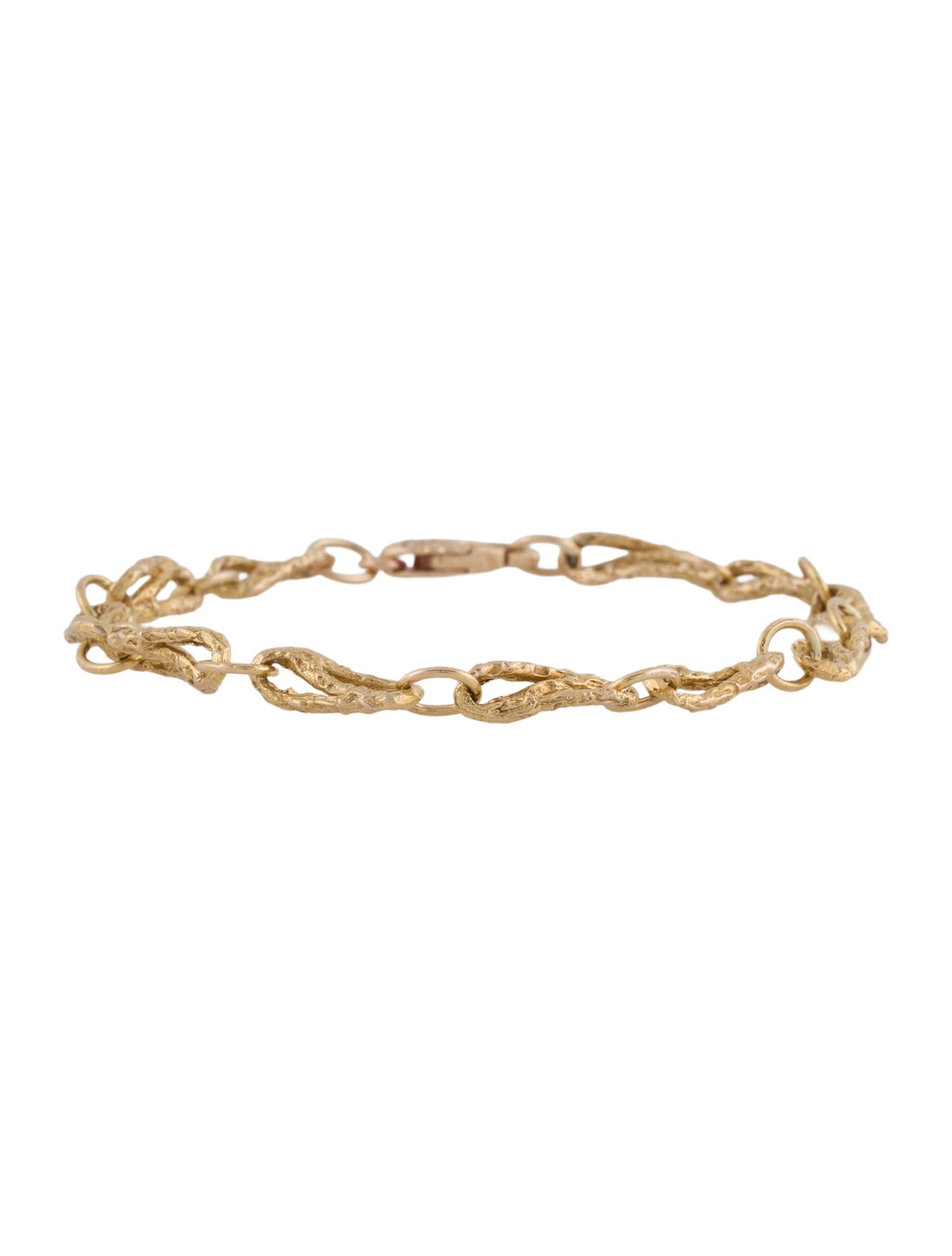Bracelet 14K Textured Link