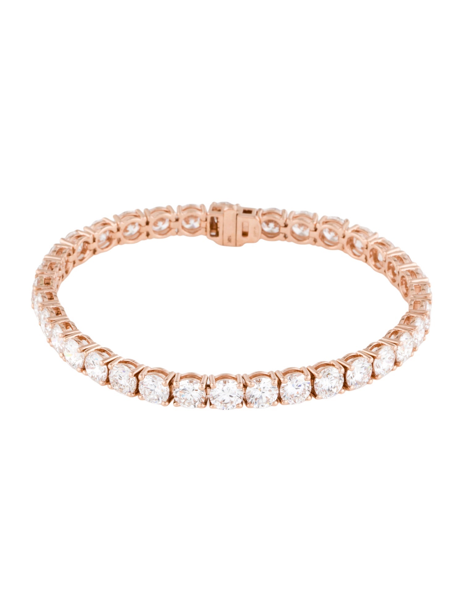 Bracelet 14K 21.12ctw Lab-Grown Diamond Link Bracelet