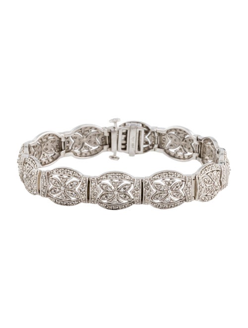 Bracelet 14K 1.97ctw Diamond Link Station Bracelet