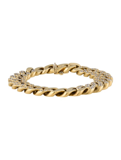 Bracelet 18K 7.56ctw Curb Chain Link Bracelet