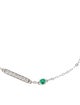 Bracelet 14K Emerald & Diamond Link Bracelet