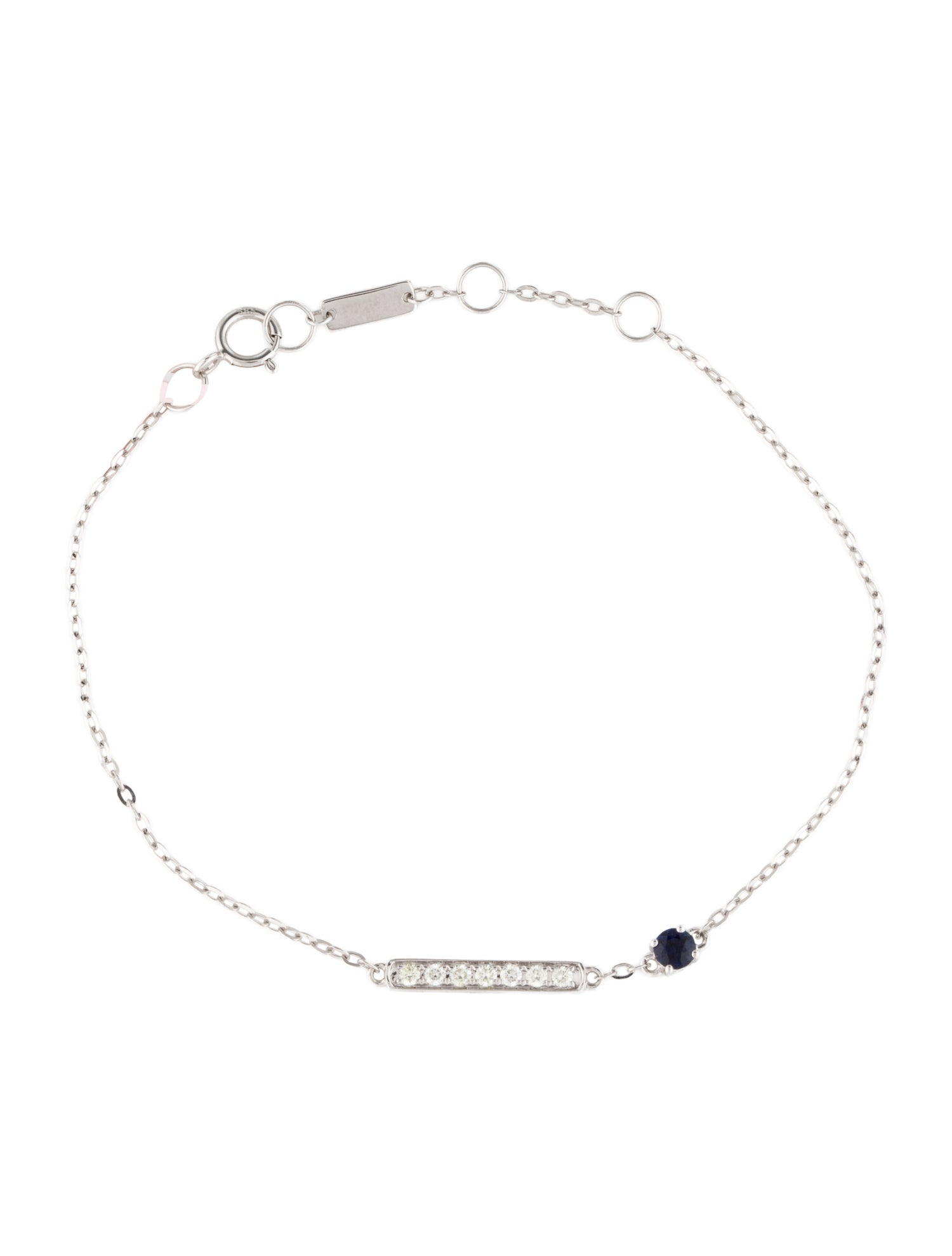 Bracelet 14K Sapphire & Diamond Station
