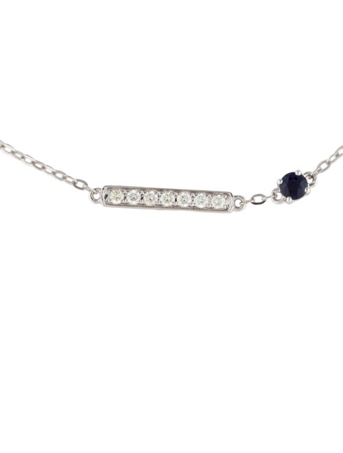 Bracelet 14K Sapphire & Diamond Station Bracelet