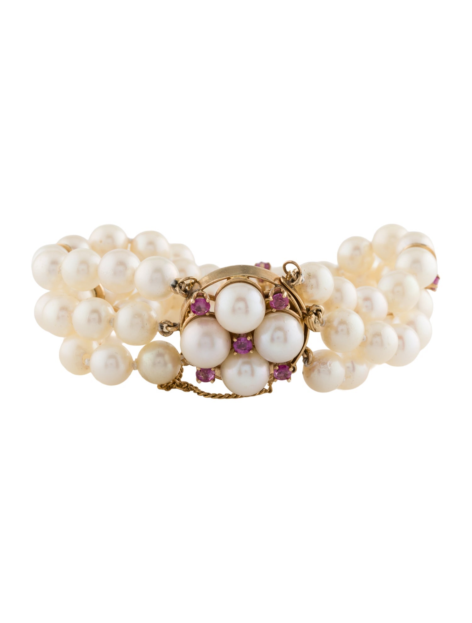 Bracelet 14K Pearl & Sapphire Bead