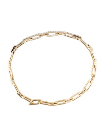 Bracelet 14K Diamond Link Bracelet