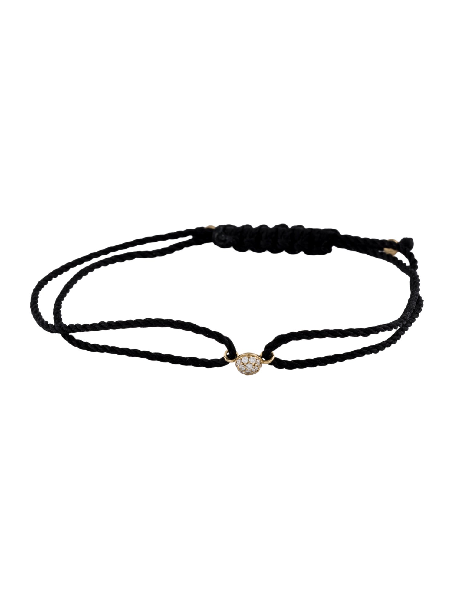 The Last Line 14K Diamond Sphere Friendship Bracelet