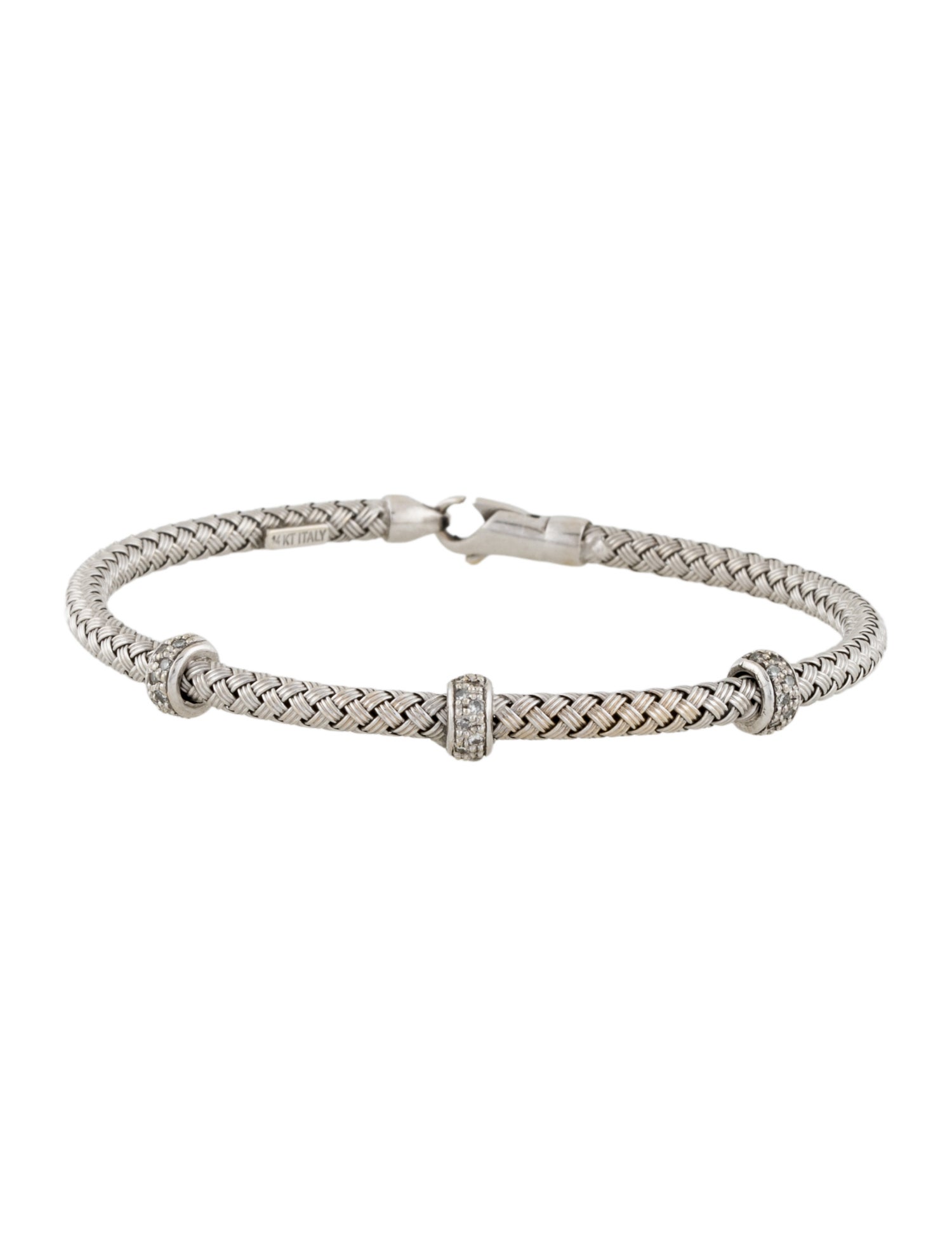 Bracelet 14K Diamond Station Bracelet