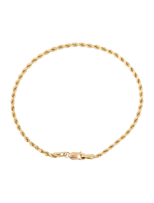 Bracelet 14K Rope Chain Link Bracelet