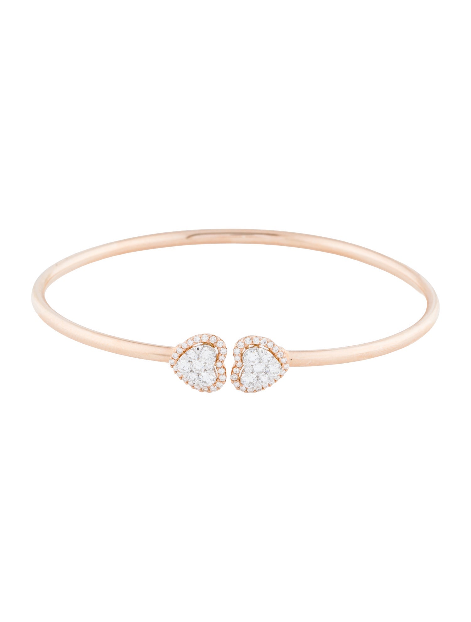 Bracelet 14K Diamond Flex Cuff Bangle