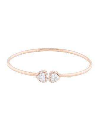 Bracelet 14K Diamond Flex Cuff Bangle