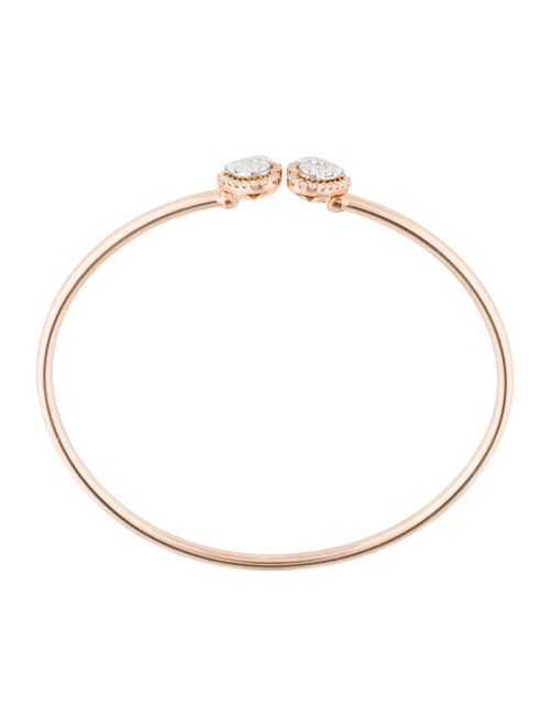 Bracelet 14K Diamond Flex Cuff Bangle