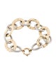 Bracelet 14K Textured Oval Link Bracelet