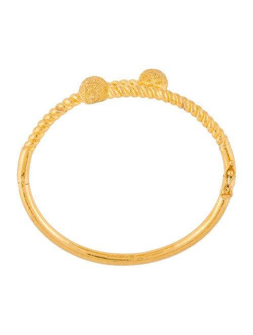 Bracelet 24K Bead Hinged Bracelet