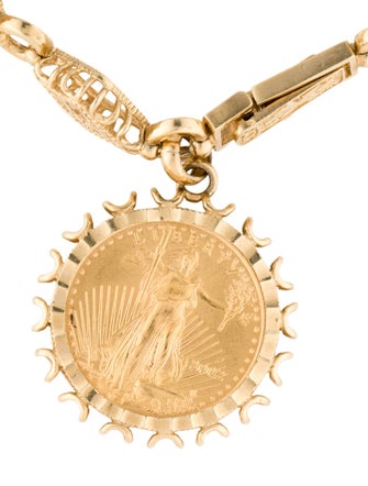 Bracelet 14K Coin Charm Bracelet